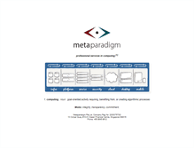 Tablet Screenshot of metaparadigm.com